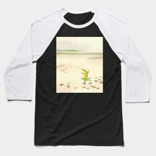 Happy dance of crocodile and frog Baseball T-Shirt